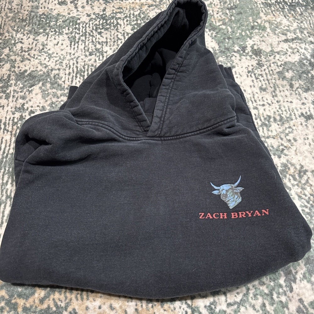 Zach Bryan Burn Burn Burn 2023 Tour UK Europe America Hoodie Sweatshirt Medium